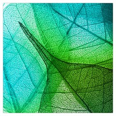 Sunlight Filtering Through Transparent Leaves Green Blue Lightweight Scarf  by Ket1n9