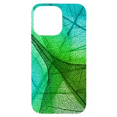 Sunlight Filtering Through Transparent Leaves Green Blue Iphone 14 Pro Max Black Uv Print Case by Ket1n9