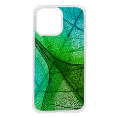 Sunlight Filtering Through Transparent Leaves Green Blue Iphone 14 Pro Max Tpu Uv Print Case by Ket1n9