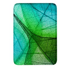 Sunlight Filtering Through Transparent Leaves Green Blue Rectangular Glass Fridge Magnet (4 Pack) by Ket1n9