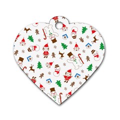 Christmas Dog Tag Heart (two Sides)