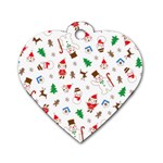 Christmas Dog Tag Heart (Two Sides) Front