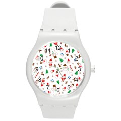 Christmas Round Plastic Sport Watch (m) by saad11