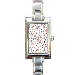 Christmas Rectangle Italian Charm Watch