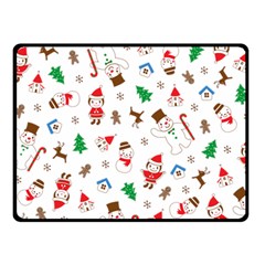 Christmas Two Sides Fleece Blanket (small)