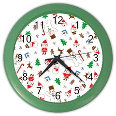 Christmas Color Wall Clock by saad11