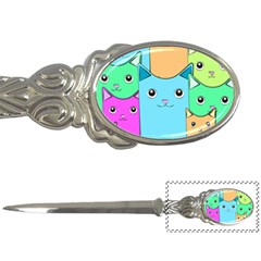 Cat Animals Cartoon Pattern Letter Opener by Cendanart