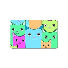 Cat Animals Cartoon Pattern Magnet (name Card)