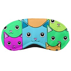 Cat Animals Cartoon Pattern Sleep Mask