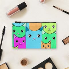 Cat Animals Cartoon Pattern Cosmetic Bag (small)