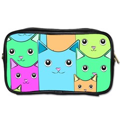 Cat Animals Cartoon Pattern Toiletries Bag (one Side)