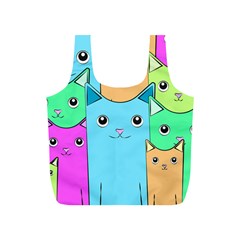 Cat Animals Cartoon Pattern Full Print Recycle Bag (s)