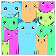 Cat Animals Cartoon Pattern Lightweight Scarf 