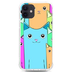 Cat Animals Cartoon Pattern Iphone 12/12 Pro Tpu Uv Print Case by Cendanart