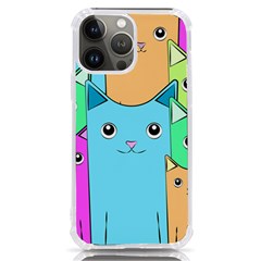 Cat Animals Cartoon Pattern Iphone 13 Pro Max Tpu Uv Print Case