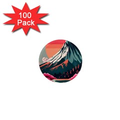 Mountain Landscape Sky Fuji Nature 1  Mini Magnets (100 Pack)  by Cendanart