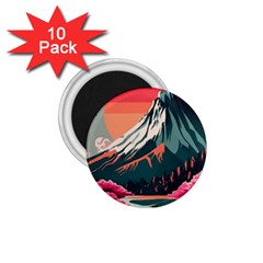 Mountain Landscape Sky Fuji Nature 1 75  Magnets (10 Pack)  by Cendanart