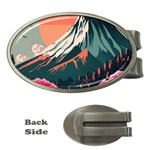 Mountain Landscape Sky Fuji Nature Money Clips (Oval)  Front