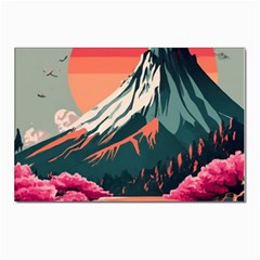 Mountain Landscape Sky Fuji Nature Postcard 4 x 6  (pkg Of 10)