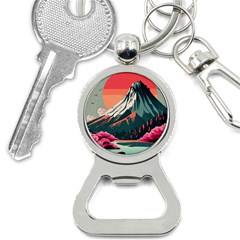 Mountain Landscape Sky Fuji Nature Bottle Opener Key Chain by Cendanart