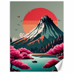 Mountain Landscape Sky Fuji Nature Canvas 36  X 48  by Cendanart