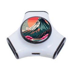 Mountain Landscape Sky Fuji Nature 3-port Usb Hub