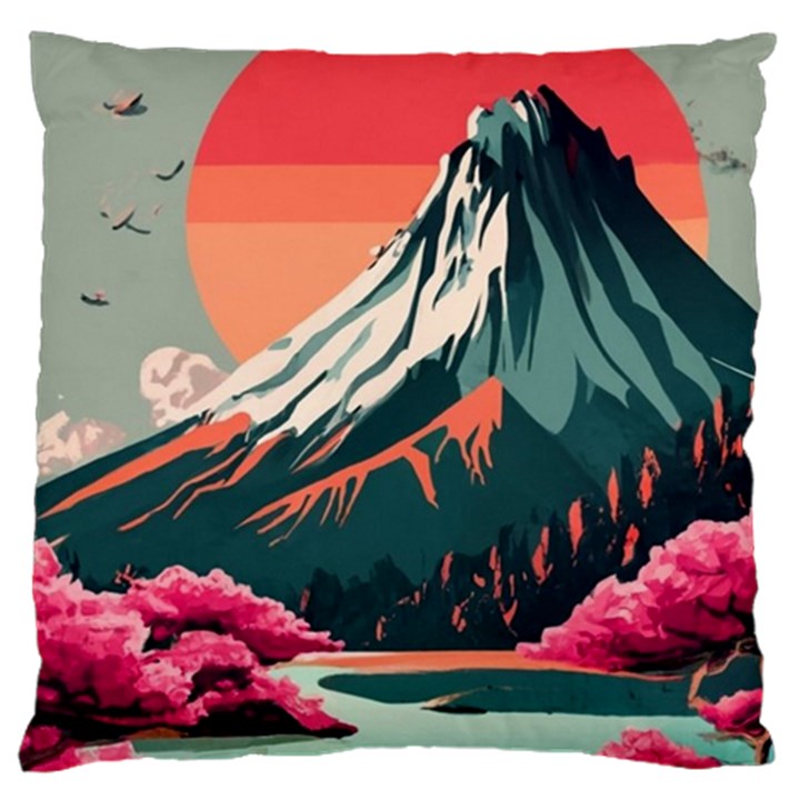 Mountain Landscape Sky Fuji Nature Large Cushion Case (One Side)