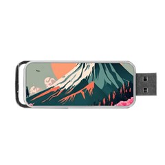 Mountain Landscape Sky Fuji Nature Portable Usb Flash (one Side) by Cendanart