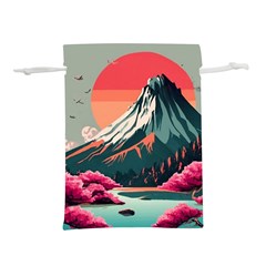 Mountain Landscape Sky Fuji Nature Lightweight Drawstring Pouch (s) by Cendanart