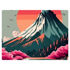 Mountain Landscape Sky Fuji Nature Two Sides Premium Plush Fleece Blanket (extra Small)