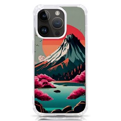 Mountain Landscape Sky Fuji Nature Iphone 14 Pro Tpu Uv Print Case by Cendanart