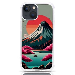 Mountain Landscape Sky Fuji Nature Iphone 13 Mini Tpu Uv Print Case by Cendanart