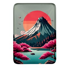 Mountain Landscape Sky Fuji Nature Rectangular Glass Fridge Magnet (4 Pack) by Cendanart