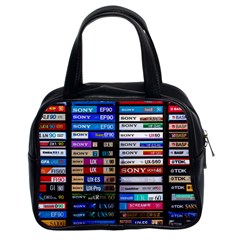 Vintage Cassette Music Old Record Retro Tape Classic Handbag (two Sides) by Cendanart