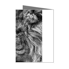 Angry Male Lion Roar Wild Animal Mini Greeting Cards (pkg Of 8) by Cendanart