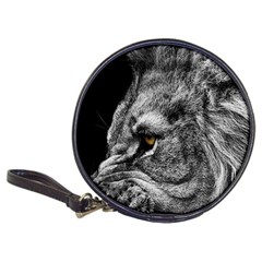 Angry Male Lion Roar Wild Animal Classic 20-cd Wallets by Cendanart