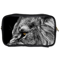 Angry Male Lion Roar Wild Animal Toiletries Bag (two Sides) by Cendanart