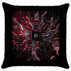 Chip Retro Technology Throw Pillow Case (black)