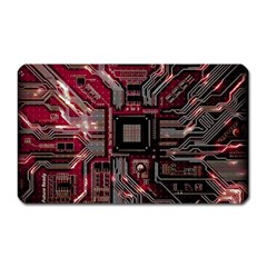 Chip Retro Technology Magnet (rectangular) by Cendanart