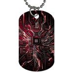 Chip Retro Technology Dog Tag (One Side) Front