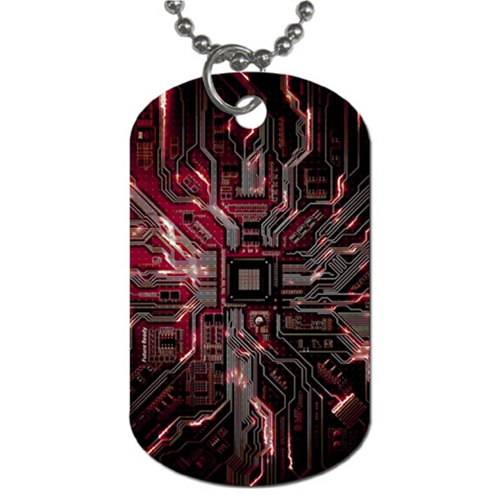 Chip Retro Technology Dog Tag (One Side)