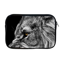 Angry Male Lion Roar Wild Animal Apple Macbook Pro 17  Zipper Case by Cendanart