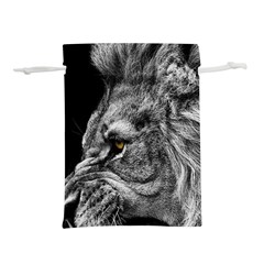 Angry Male Lion Roar Wild Animal Lightweight Drawstring Pouch (s) by Cendanart