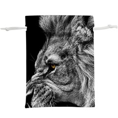 Angry Male Lion Roar Wild Animal Lightweight Drawstring Pouch (xl) by Cendanart