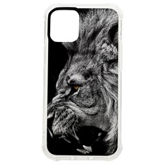 Angry Male Lion Roar Wild Animal Iphone 12 Mini Tpu Uv Print Case	 by Cendanart