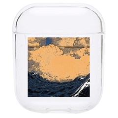 Wave Aesthetic Ocean Retro Sea Vintage Hard Pc Airpods 1/2 Case by Cendanart