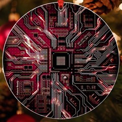 Chip Retro Technology Uv Print Acrylic Ornament Round