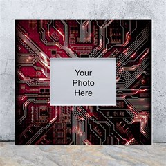 Chip Retro Technology White Wall Photo Frame 5  X 7  by Cendanart