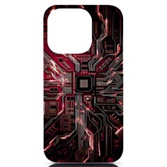 Chip Retro Technology Iphone 14 Pro Black Uv Print Case by Cendanart