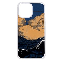 Wave Aesthetic Ocean Retro Sea Vintage Iphone 13 Pro Max Tpu Uv Print Case by Cendanart